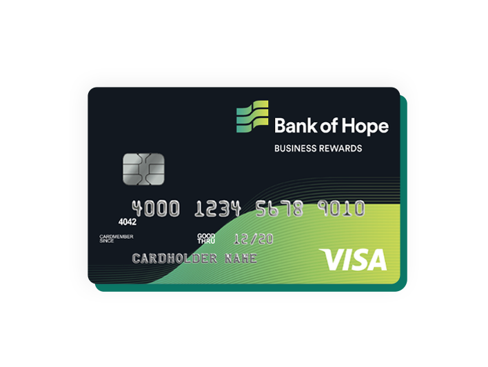 Business Rewards Visa Credit Card Bank of Hope